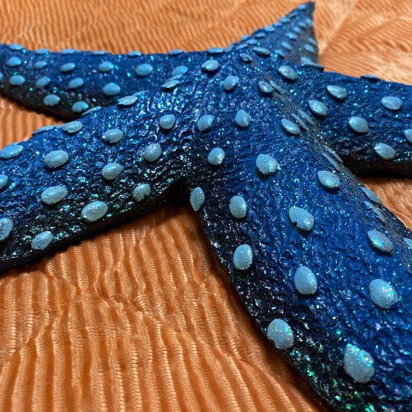 ‼️SOLD‼️Seaside Decor Blue Starfish Giant - Picture 6 of 8